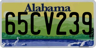 AL license plate 65CV239