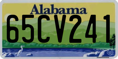 AL license plate 65CV241