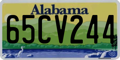AL license plate 65CV244