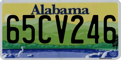 AL license plate 65CV246