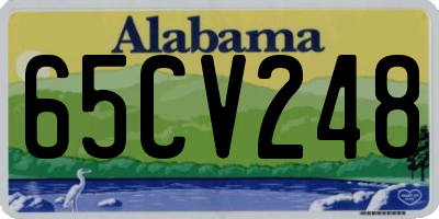 AL license plate 65CV248