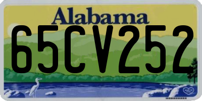 AL license plate 65CV252