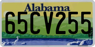AL license plate 65CV255