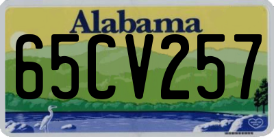AL license plate 65CV257