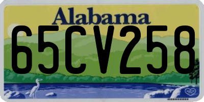 AL license plate 65CV258