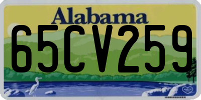 AL license plate 65CV259