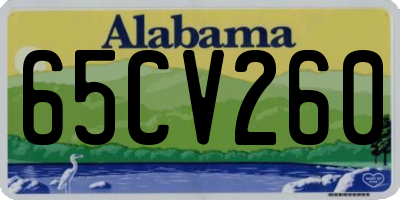 AL license plate 65CV260
