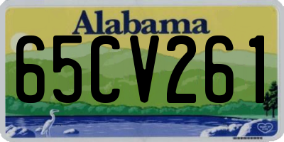 AL license plate 65CV261