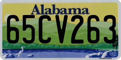 AL license plate 65CV263