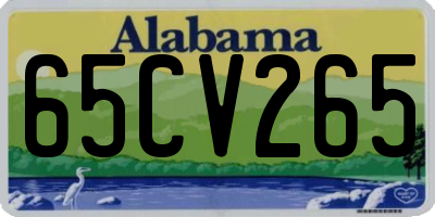 AL license plate 65CV265