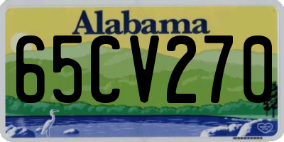 AL license plate 65CV270