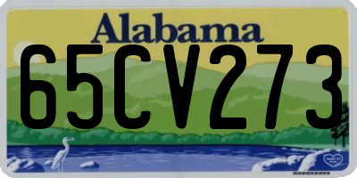 AL license plate 65CV273