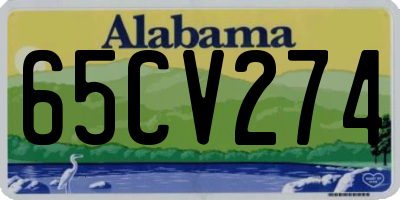 AL license plate 65CV274