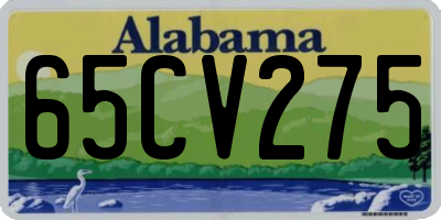 AL license plate 65CV275