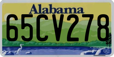 AL license plate 65CV278