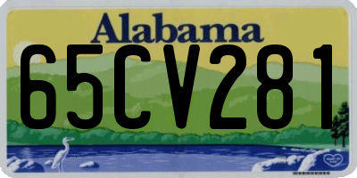AL license plate 65CV281