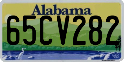 AL license plate 65CV282
