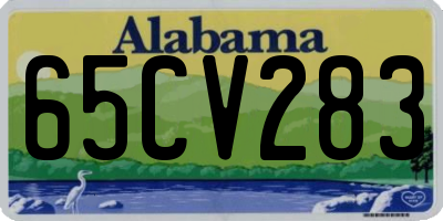 AL license plate 65CV283
