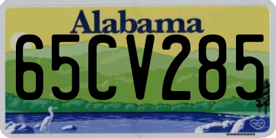 AL license plate 65CV285