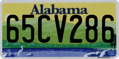 AL license plate 65CV286