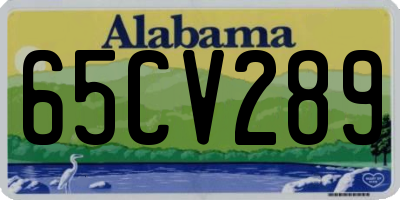 AL license plate 65CV289