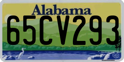 AL license plate 65CV293