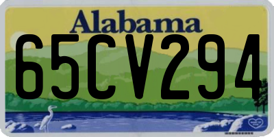 AL license plate 65CV294