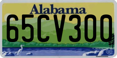 AL license plate 65CV300
