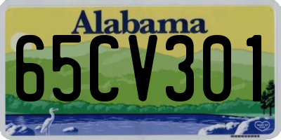 AL license plate 65CV301