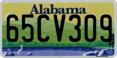 AL license plate 65CV309