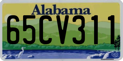 AL license plate 65CV311