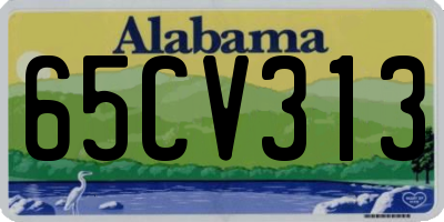 AL license plate 65CV313