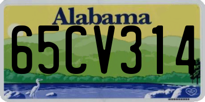 AL license plate 65CV314