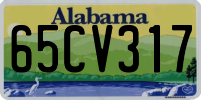 AL license plate 65CV317