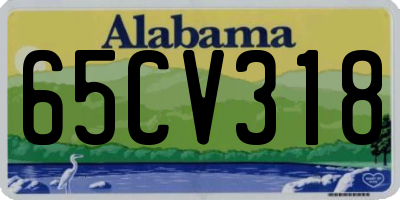 AL license plate 65CV318