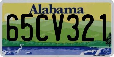 AL license plate 65CV321