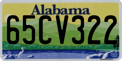 AL license plate 65CV322