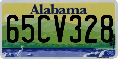 AL license plate 65CV328