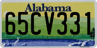 AL license plate 65CV331