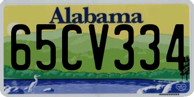 AL license plate 65CV334