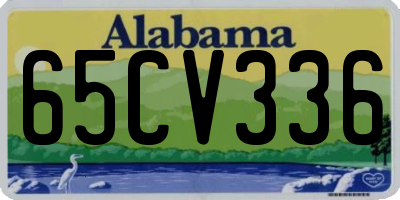 AL license plate 65CV336