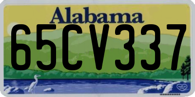 AL license plate 65CV337