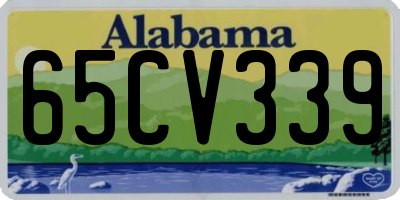 AL license plate 65CV339