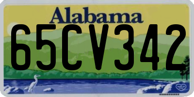 AL license plate 65CV342