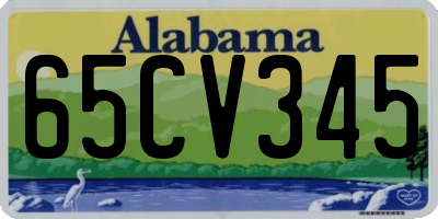 AL license plate 65CV345