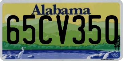 AL license plate 65CV350