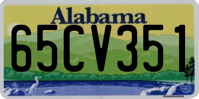 AL license plate 65CV351