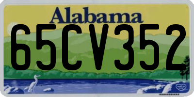 AL license plate 65CV352