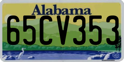AL license plate 65CV353