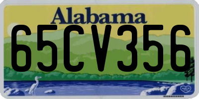 AL license plate 65CV356